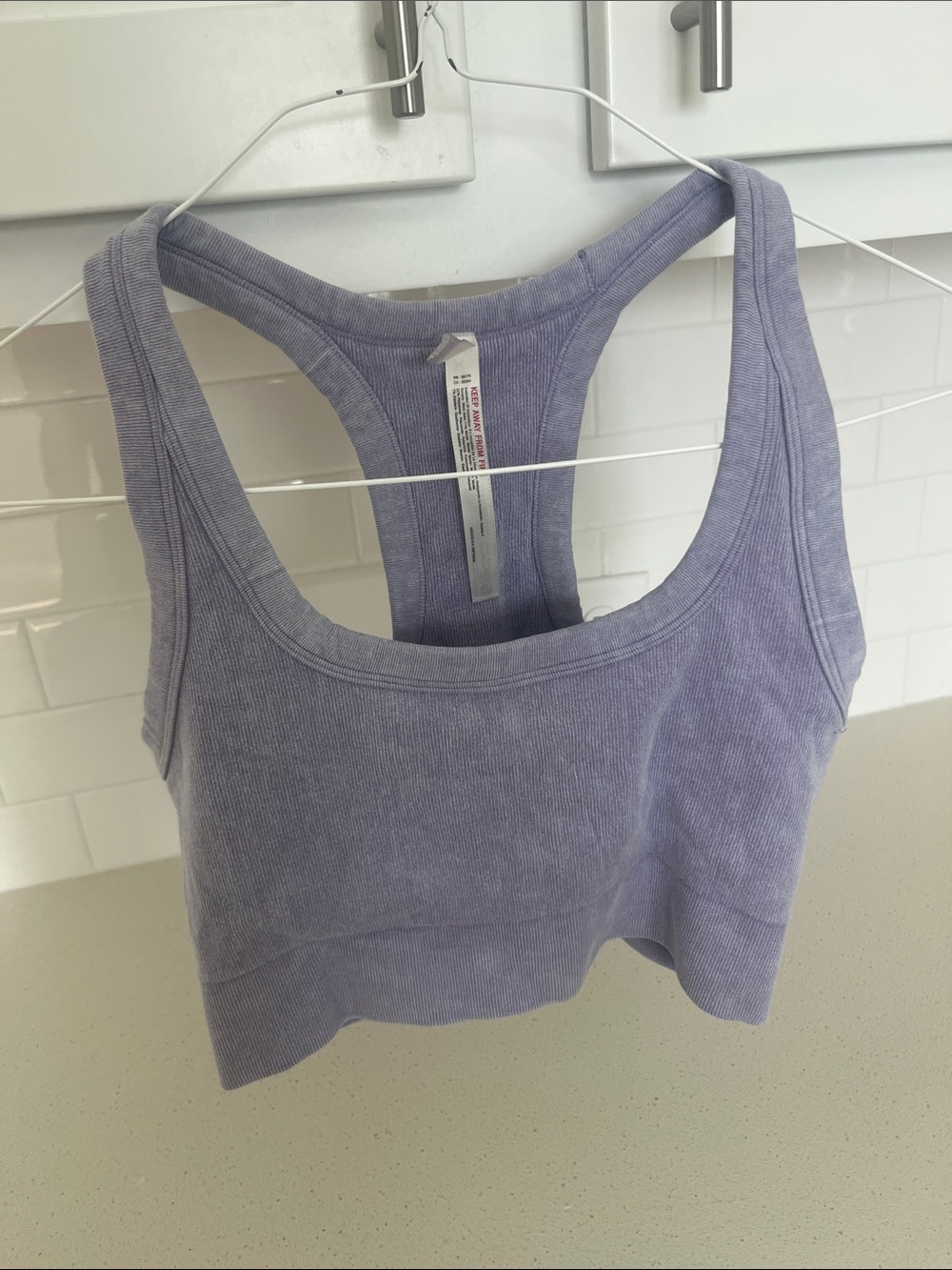 aerie Lilac Ribbed Racerback Brami